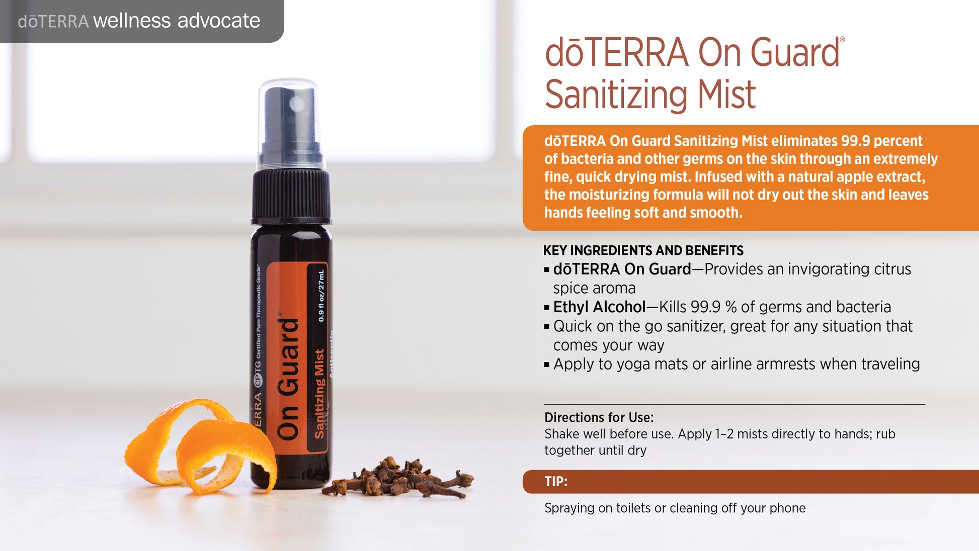wa doTERRA On Guard sanitizing mist
