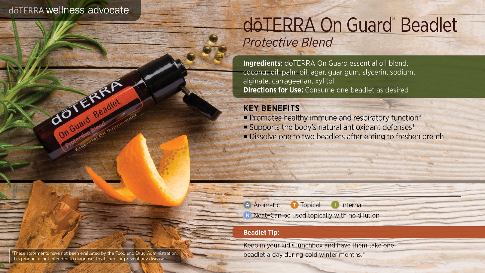 doTERRA On Guard beadlet Perlen
