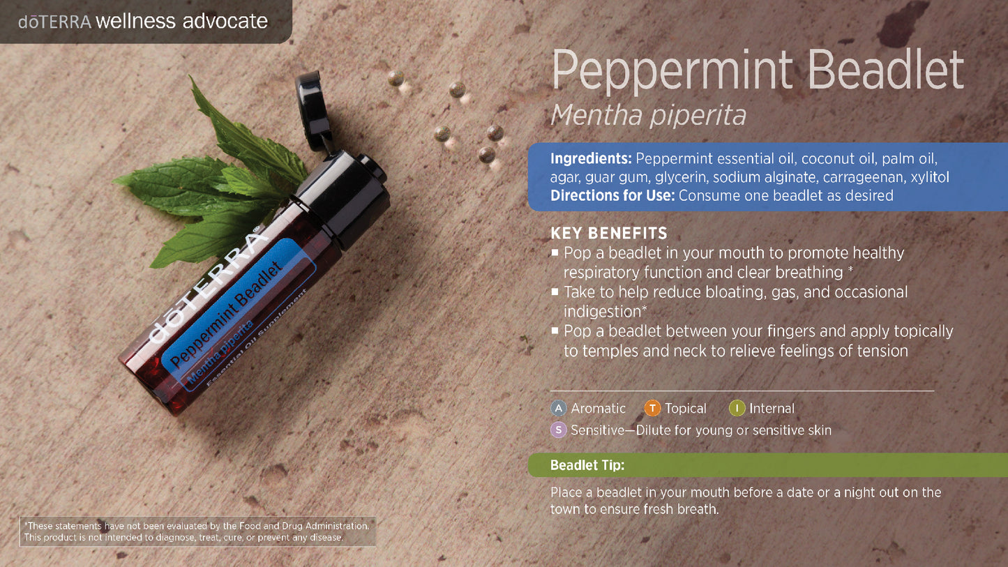 doTERRA Pfefferminze Perlen (Peppermint oil beadlet)