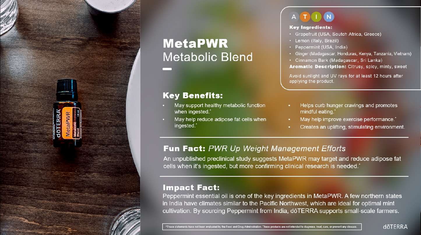 doTERRA MetaPWR System